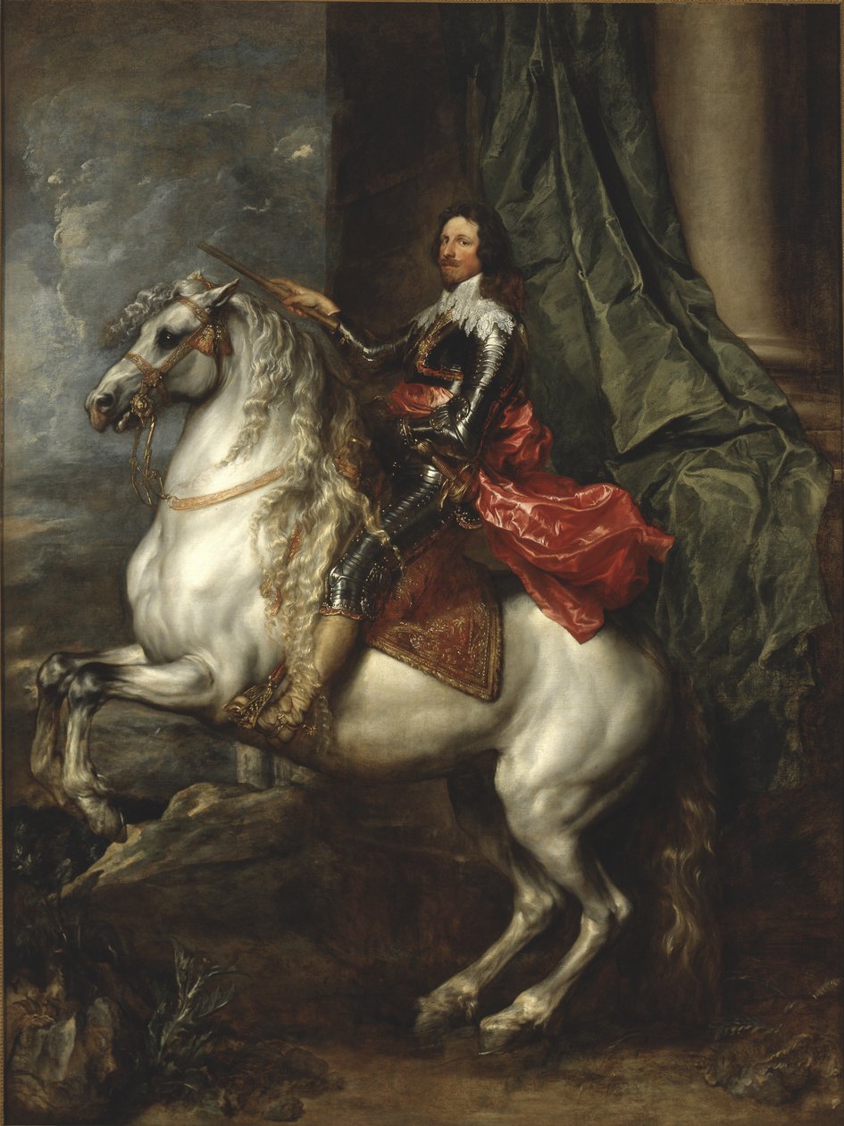 Jezdecký portrét Tomáše Františka Savojského, prince z Carignana od Anthony van Dyck