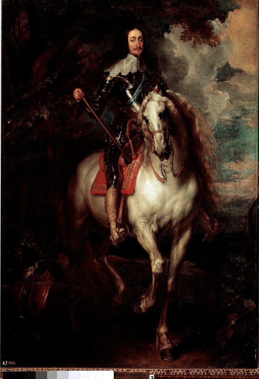 Jezdecký portrét Karla I. Stuarta (1600-1649), anglického krále Obraz Antonyho Van Dycka (1599-1641) od Anthony van Dyck