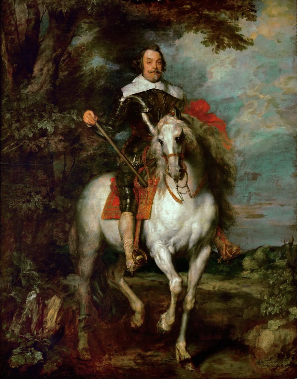 Jezdecký portrét Francisca de Moncada 15861635, markýze z Aytony a hraběte z Ossuny od Anthony van Dyck