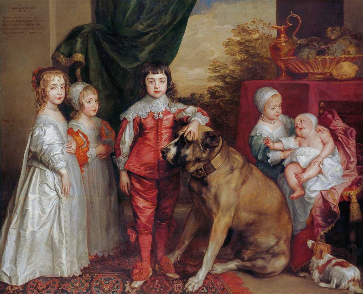 Pět nejstarších dětí Karla I. od Anthony van Dyck