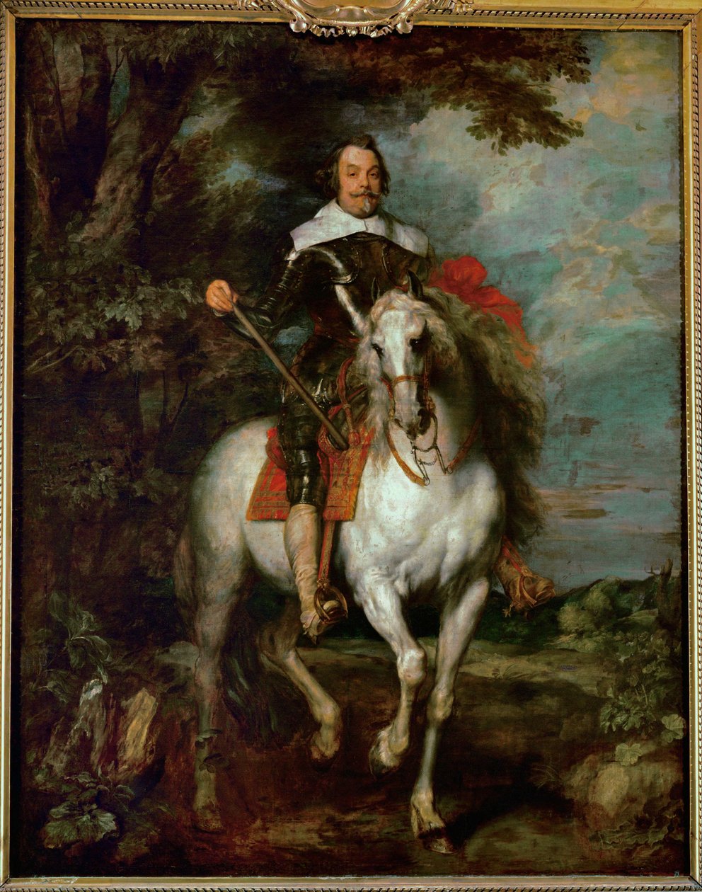 Francisco de Moncada, hrabě z Ossuny, velvyslanec a velitel španělských vojsk v Nizozemsku ... od Anthony van Dyck