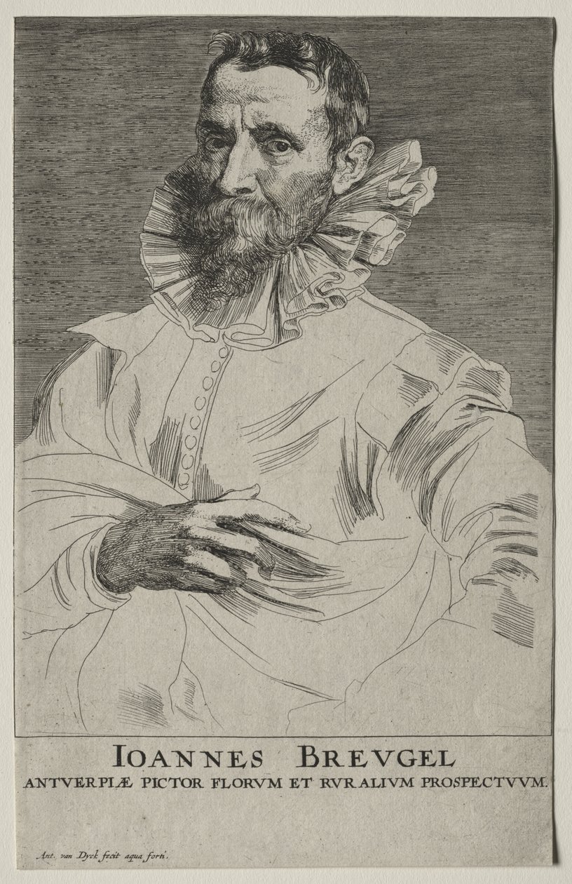 Portrét Jana Brueghela od Anthony van Dyck