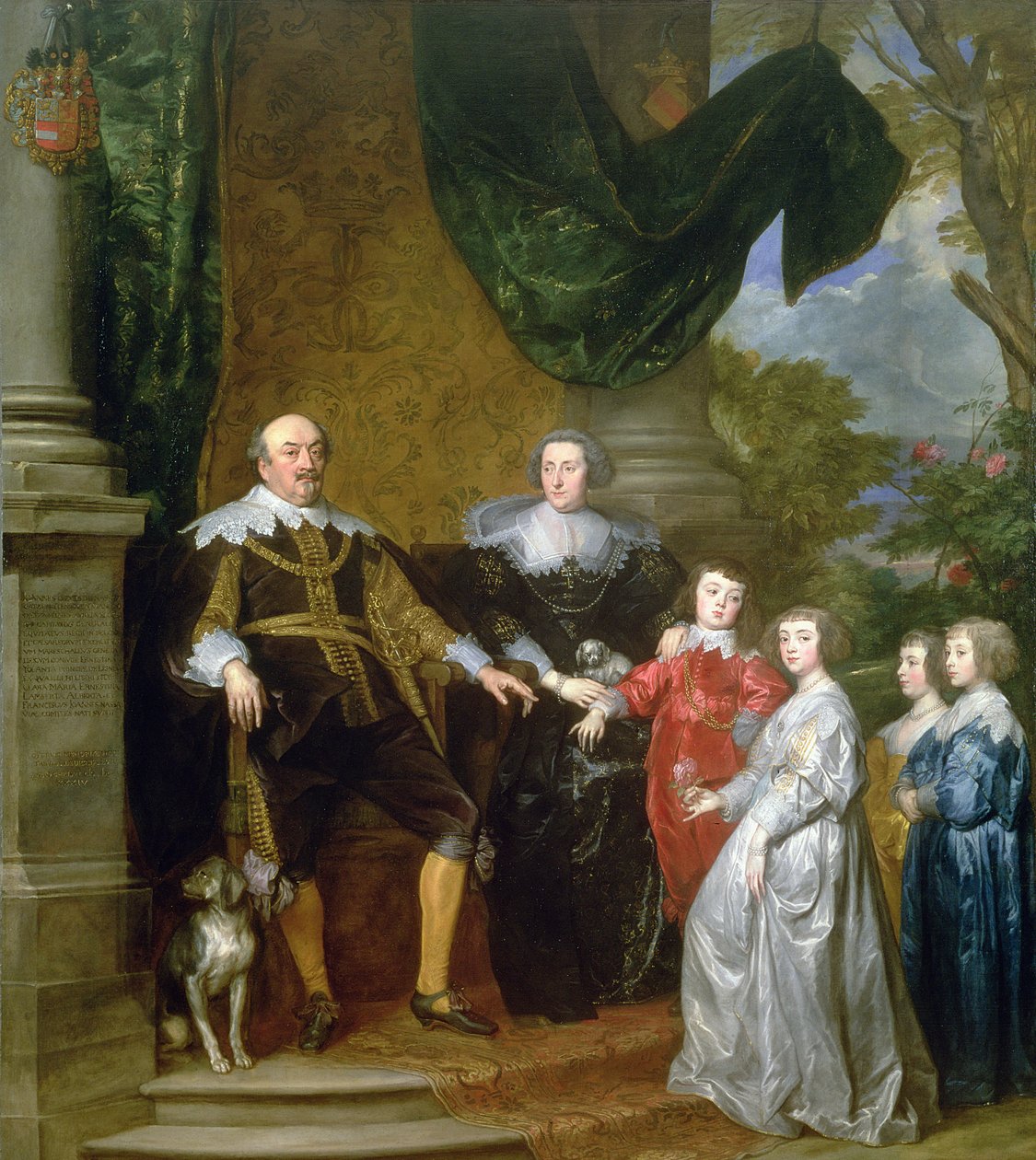 John, hrabě z Nassau s rodinou, 1634 od Anthony van Dyck