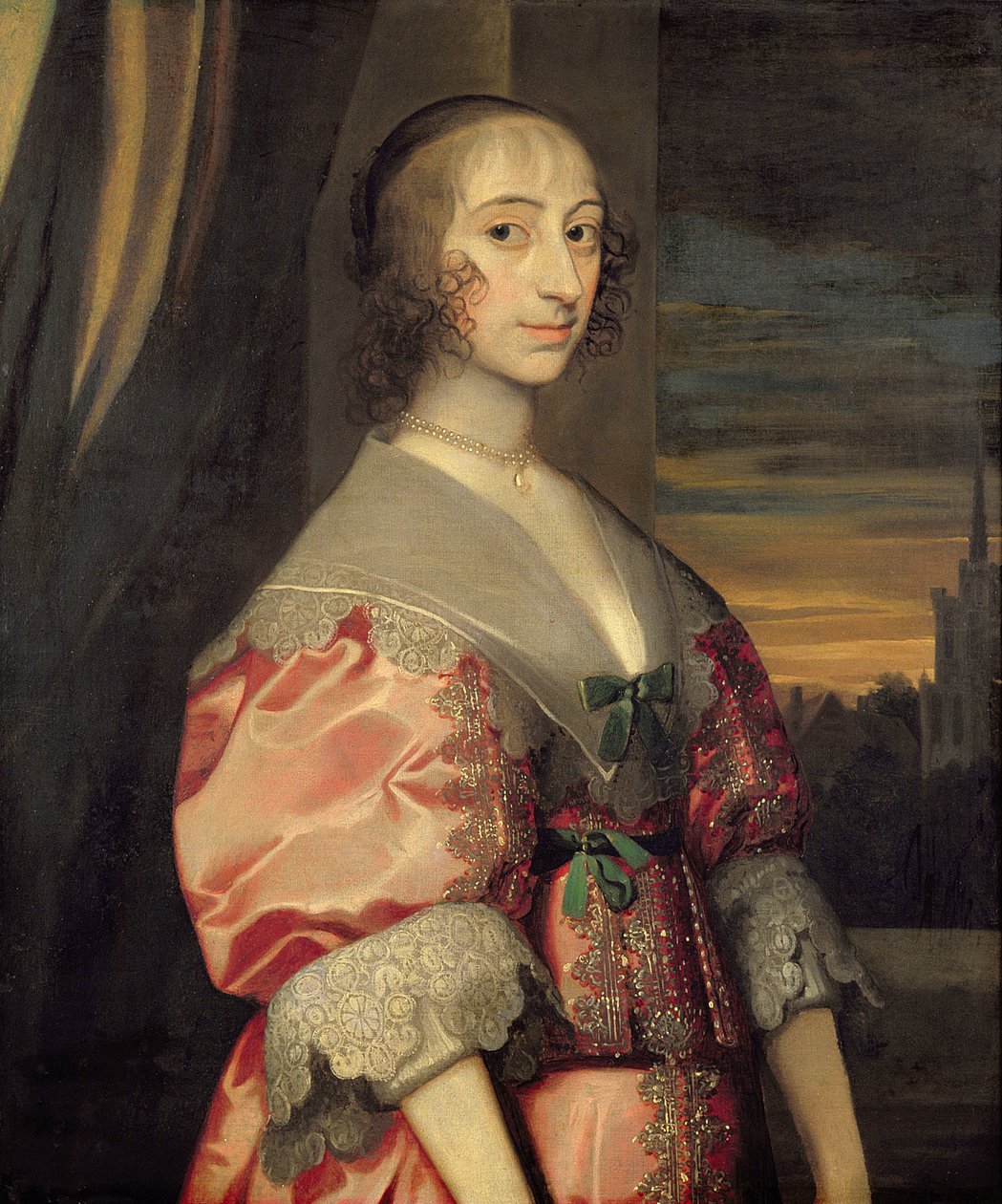 Lady Hoghtonová, manželka 1. Baroneta, 17. století od Anthony van Dyck