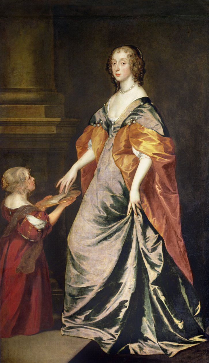 Lady Mary Villiers (1622-85) a paní Gibson od Anthony van Dyck