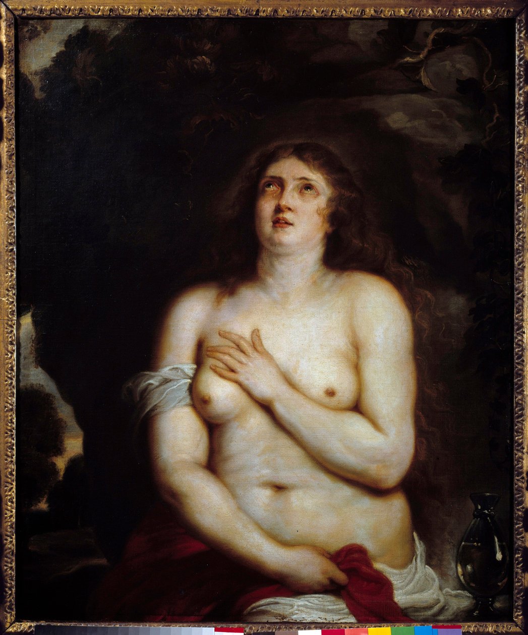 Madeleine. Reprezentace svaté Máří Magdalény v extázi. Obraz Antona Van Dycka (1599-1641) od Anthony van Dyck