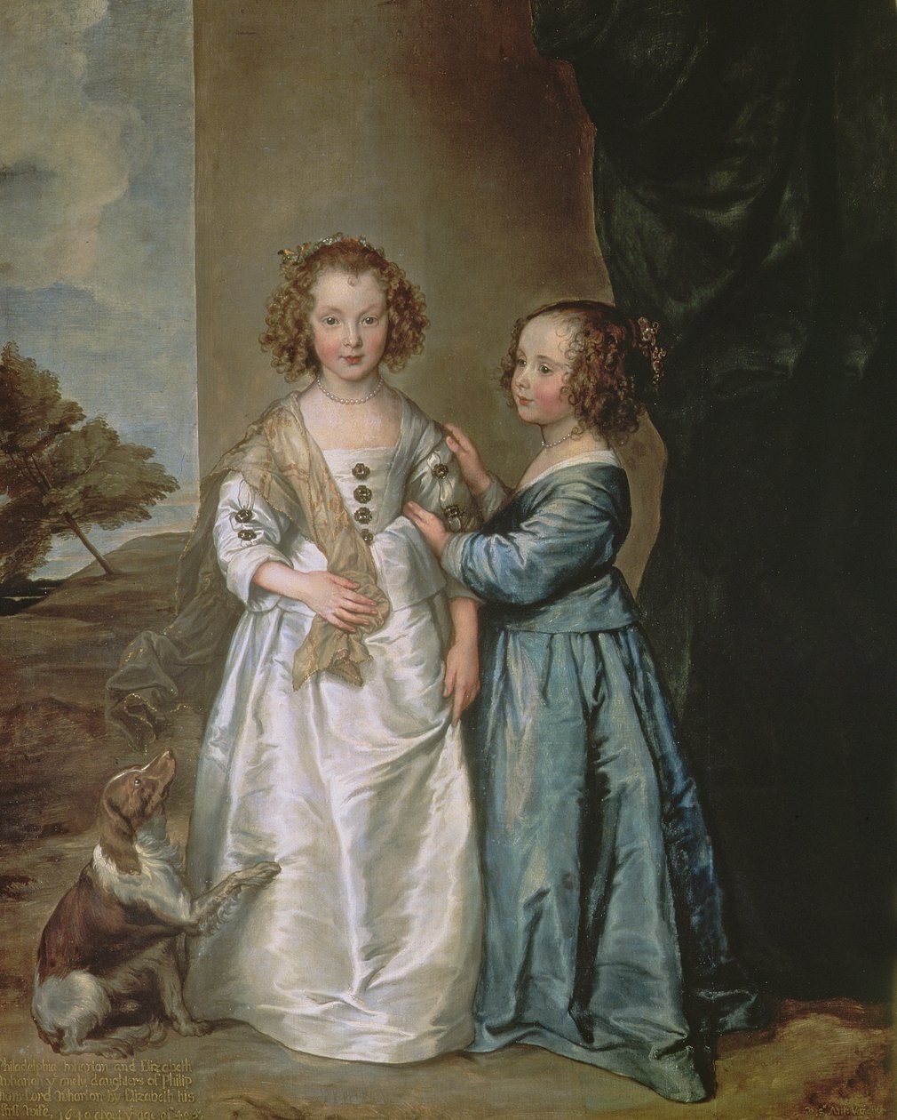 Philadelphia a Elisabeth Wharton od Anthony van Dyck