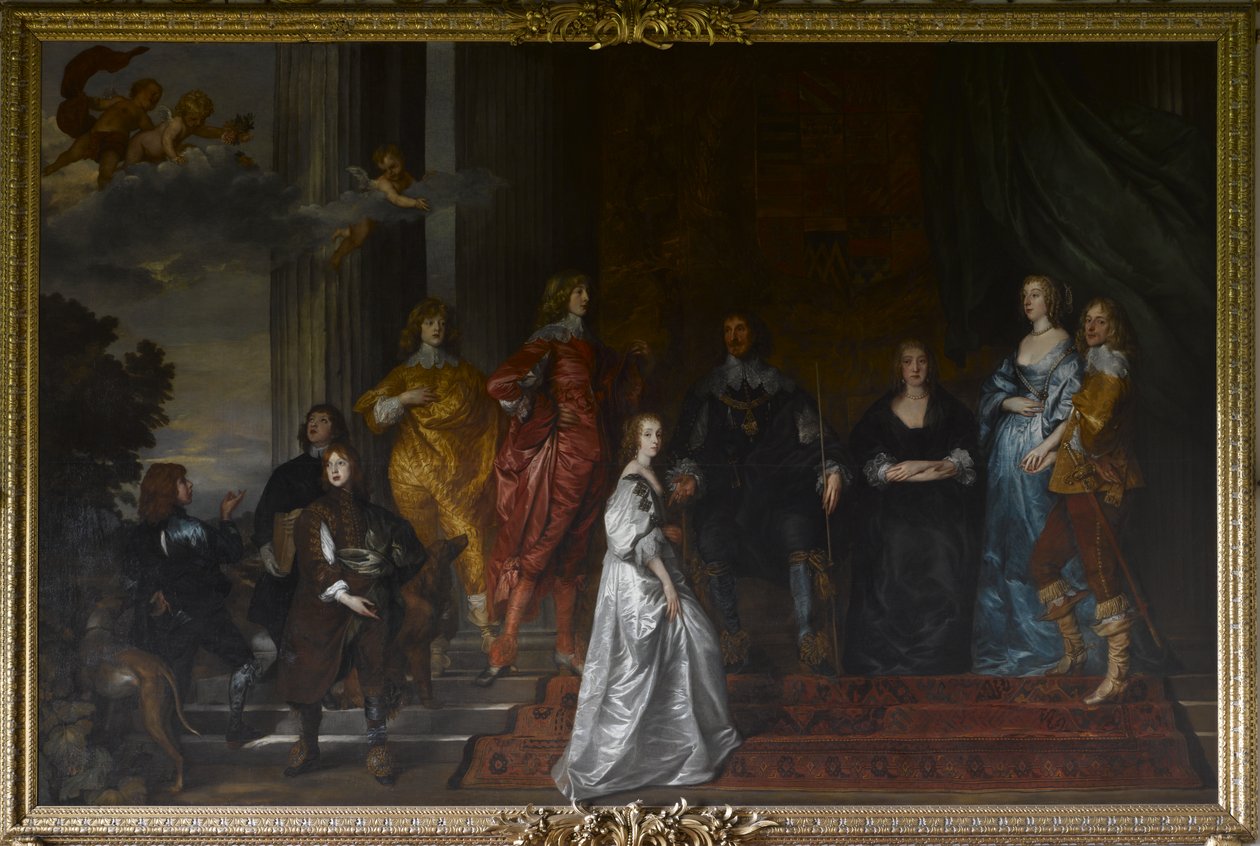 Philip Herbert (1584-1650), 4. hrabě z Pembroke a jeho rodina od Anthony van Dyck