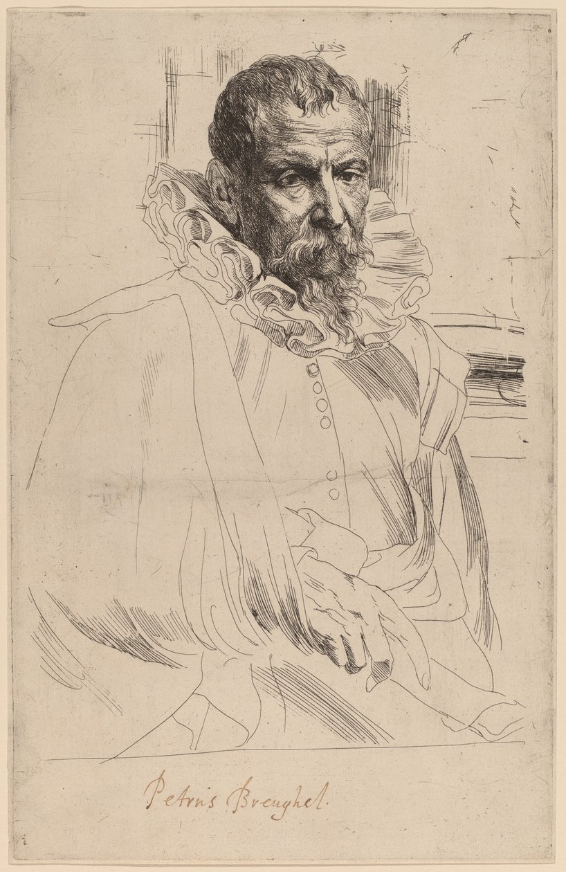 Pieter Bruegel mladší, pravděpodobně 16261641. od Anthony van Dyck