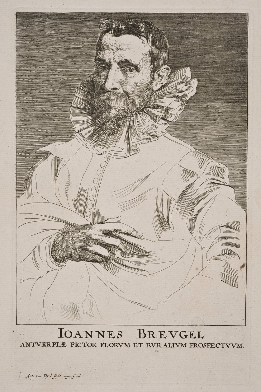 Portrét Jana Brueghela staršího od Anthony van Dyck