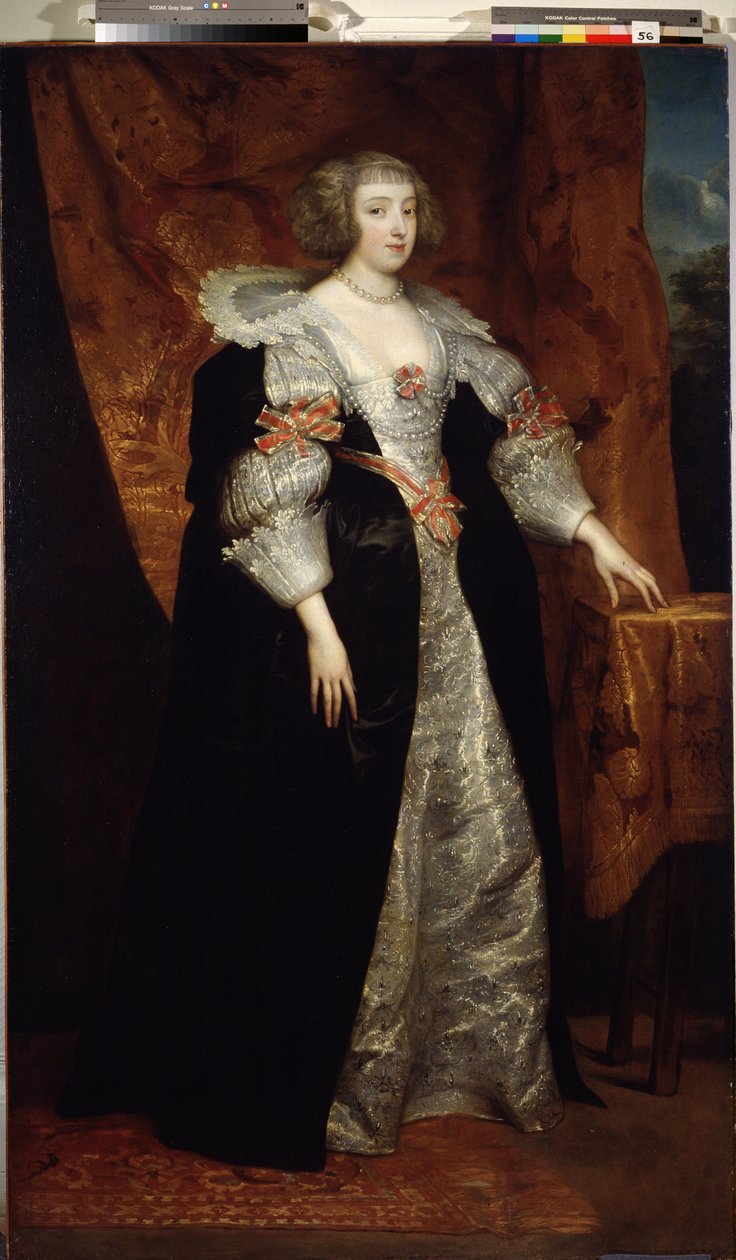 ""Portrét ženy holandské šlechty"" Obraz Sir Anthonis (Antoine, Anthony nebo Antoon) van Dyck (1599-1641) Státní muzeum 17. století Arkhangelskoye Estate, Moskva od Anthony van Dyck