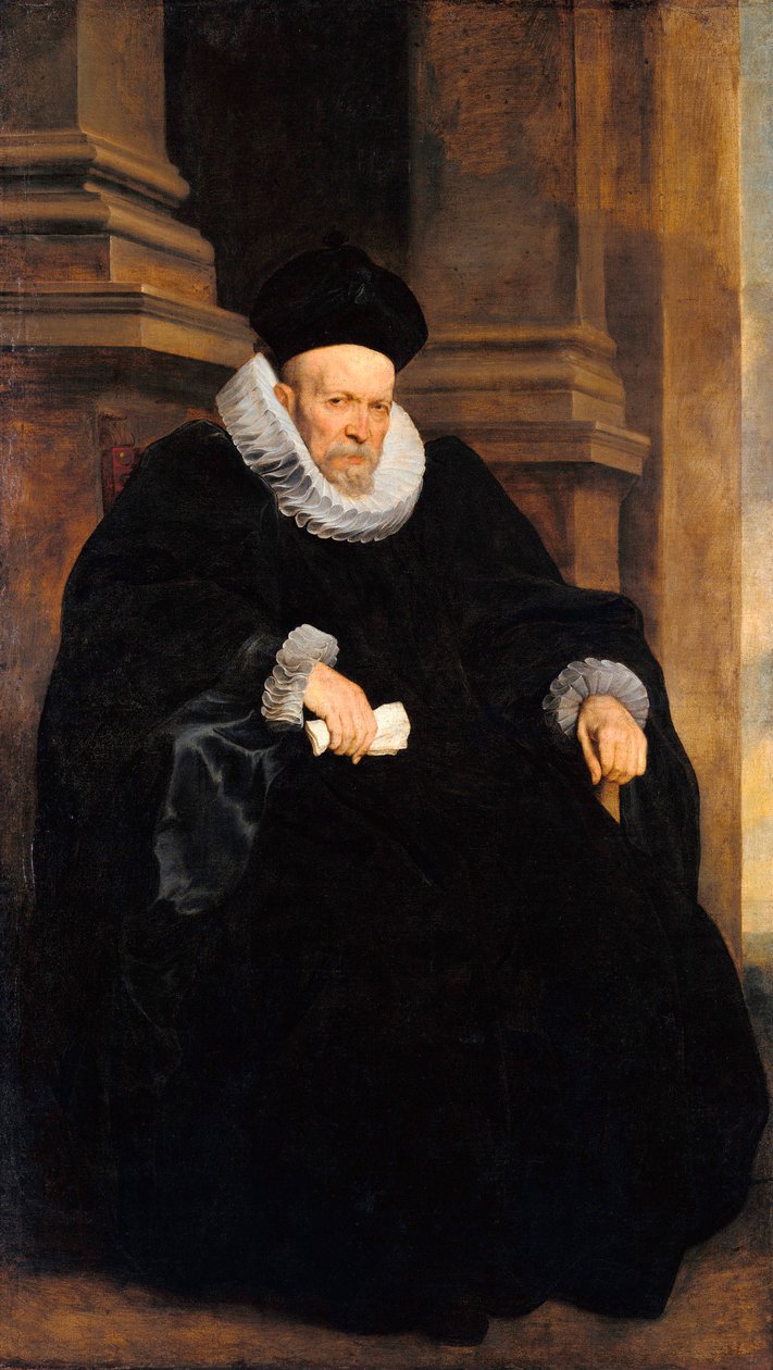 "" Portrét geniálního gentlemana "" (Portrét genovského gentlemana) Obraz Anthonis van Dyck (1599-1641) Olej na plátně c 1621 Rozměr 203x117,3 cm Staatliche Museen, Berlín od Anthony van Dyck