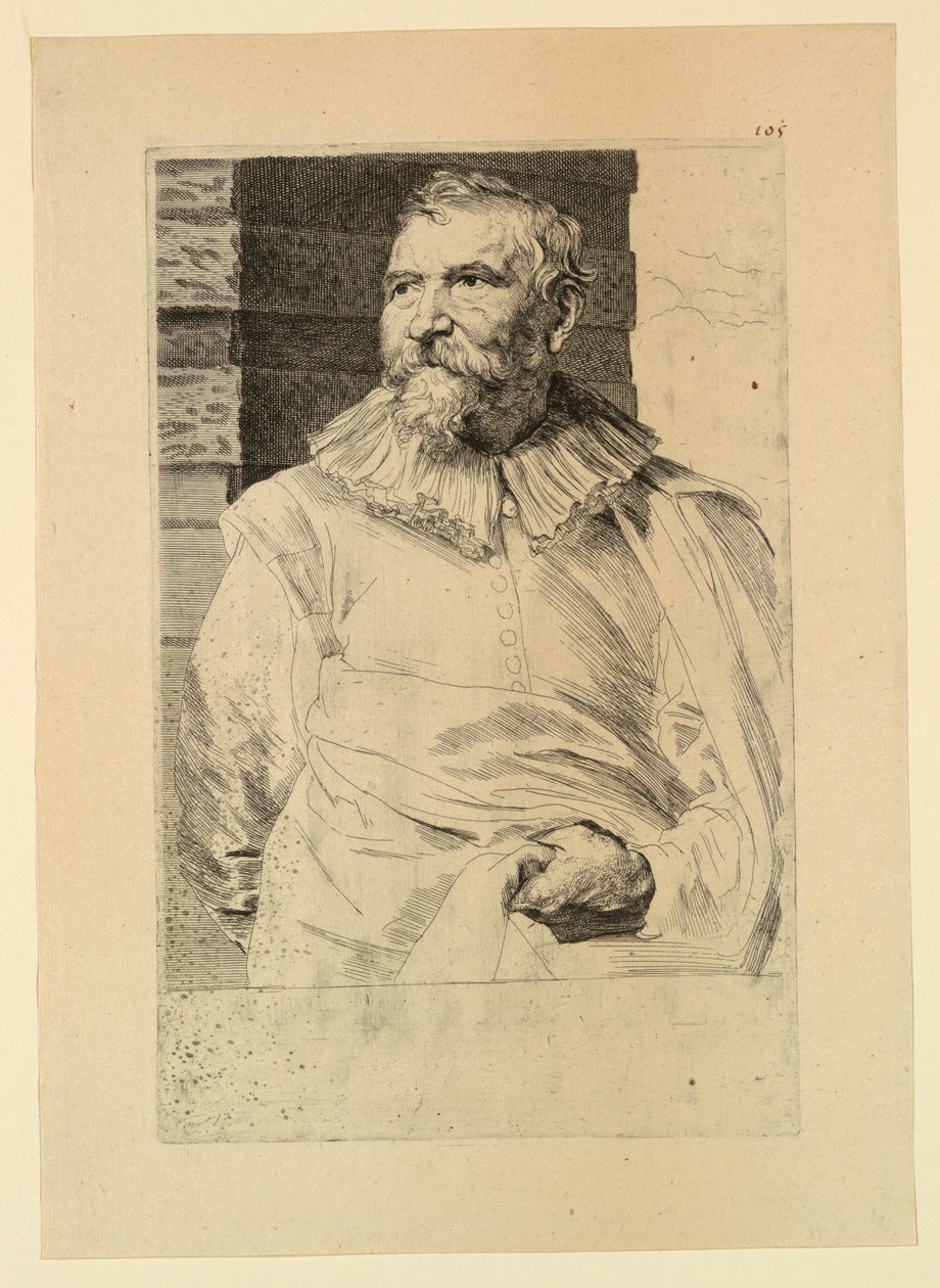 Portrét Adama van Noorta z Ikony knížat mužů od Anthony van Dyck