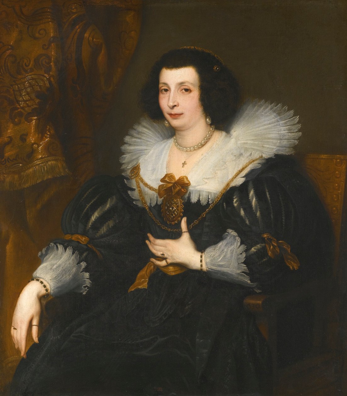 Portrét Anny Marie de Çamudio (-1663), manželky Ferdinanda de Boisschot od Anthony van Dyck