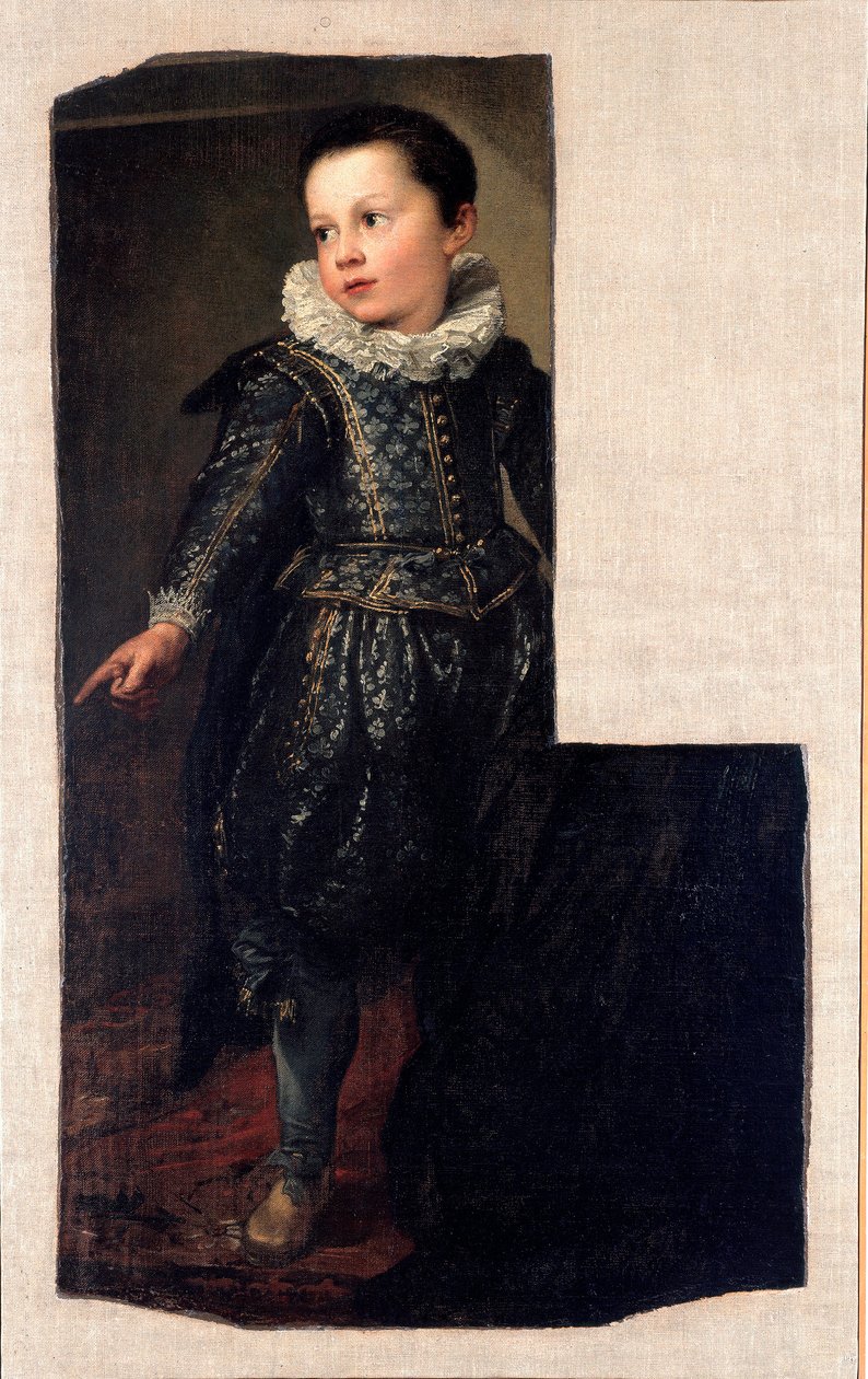 Portrét Ansalda Pallavicina (nar. 1622) dítě Malba Antonie Van Dycka (1599-1641) cca 1625. ne. 288x198 cm Genes, Národní galerie Palazzo Spinola od Anthony van Dyck