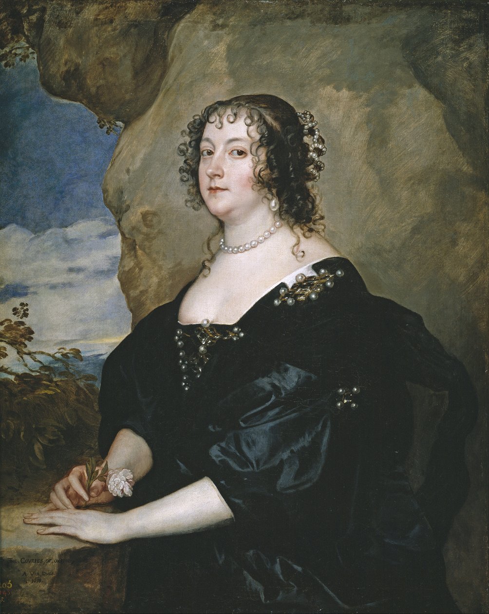 Portrét Beatrice, hraběnky z Oxfordu od Anthony van Dyck