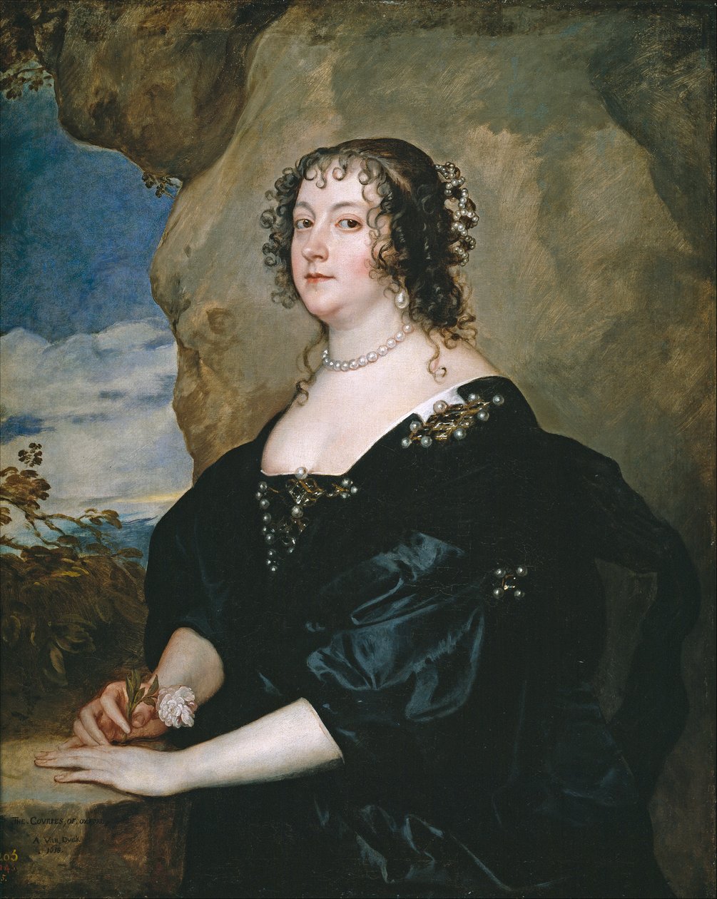 Portrét Beatrice Hemmemy, hraběnky z Oxfordu (1580-1655) od Anthony van Dyck