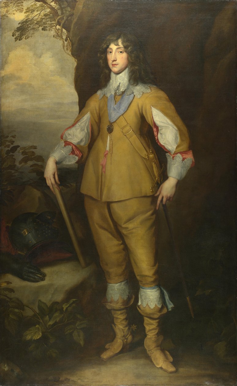 Portrét Karla I. Ludvíka 1617-1680, kurfiřt Palatine, cca 1637 od Anthony van, Dyck