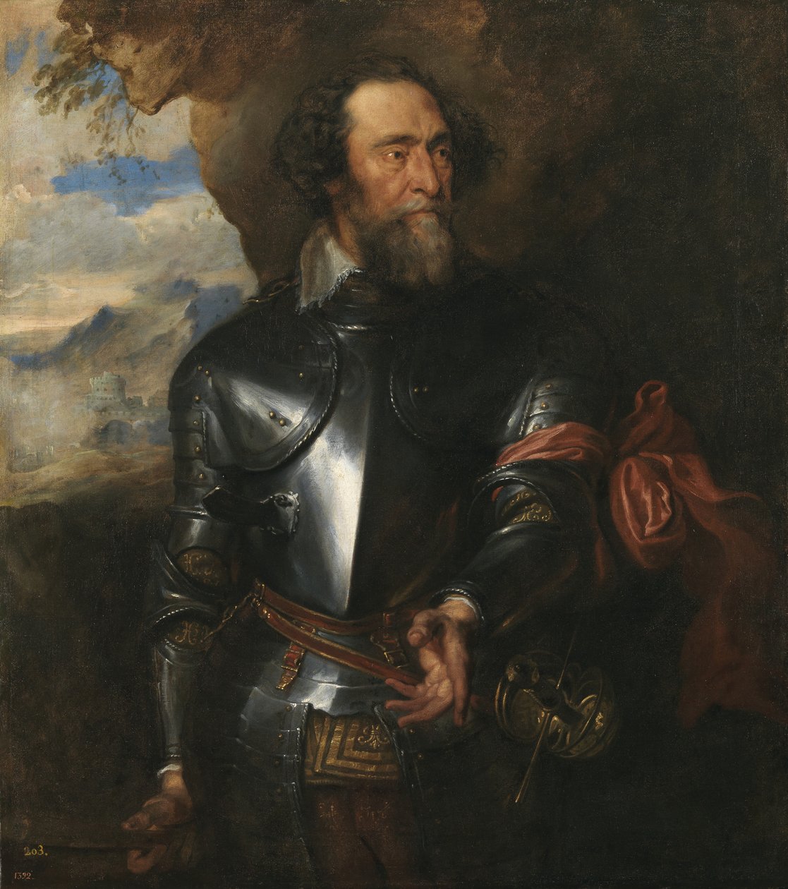 Portrét hraběte Hendrika van den Bergha 1573-1638 od Anthony van Dyck