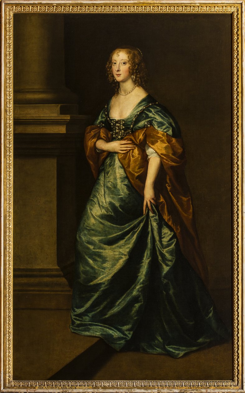 Portrét Elizabeth Cecil, hraběnky z Devonshire, kolem roku 1639 (olej na plátně) od Anthony van Dyck