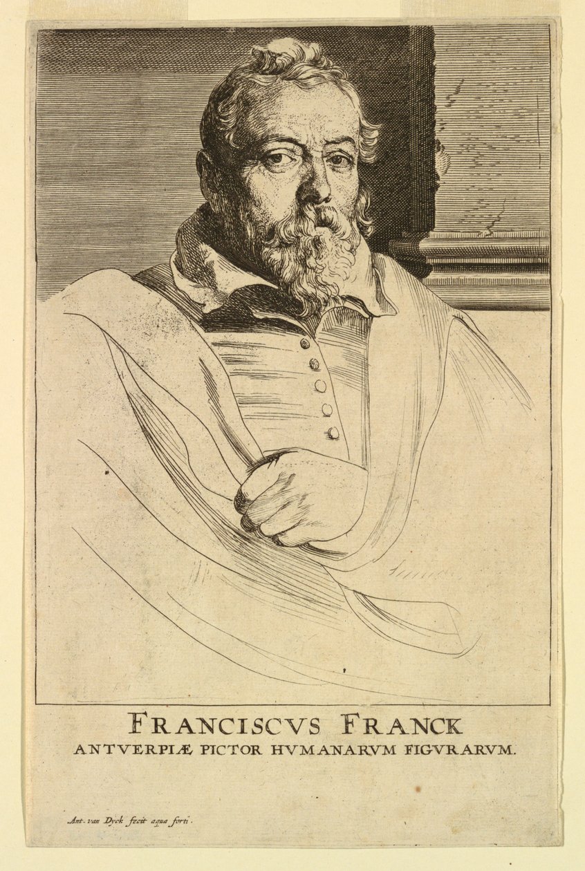 Portrét Franse Francken, z Ikony princů mužů od Anthony van Dyck