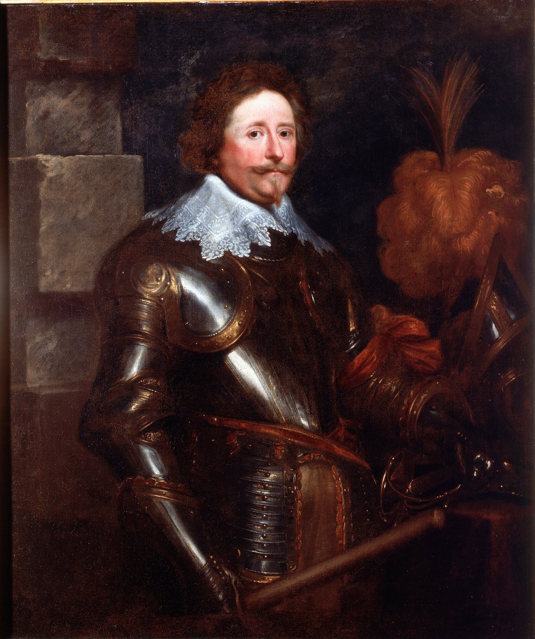 Portrét Frederika Henriho de Nassau princ Oranžský (1584-1647) Kapitán a generální admirál Spojených provincií Obraz Antonie Van Dyck (1599-1641) 1628-1629 Sun. 121x103 cm Genes, Galleria di Palazzo Rosso od Anthony van Dyck