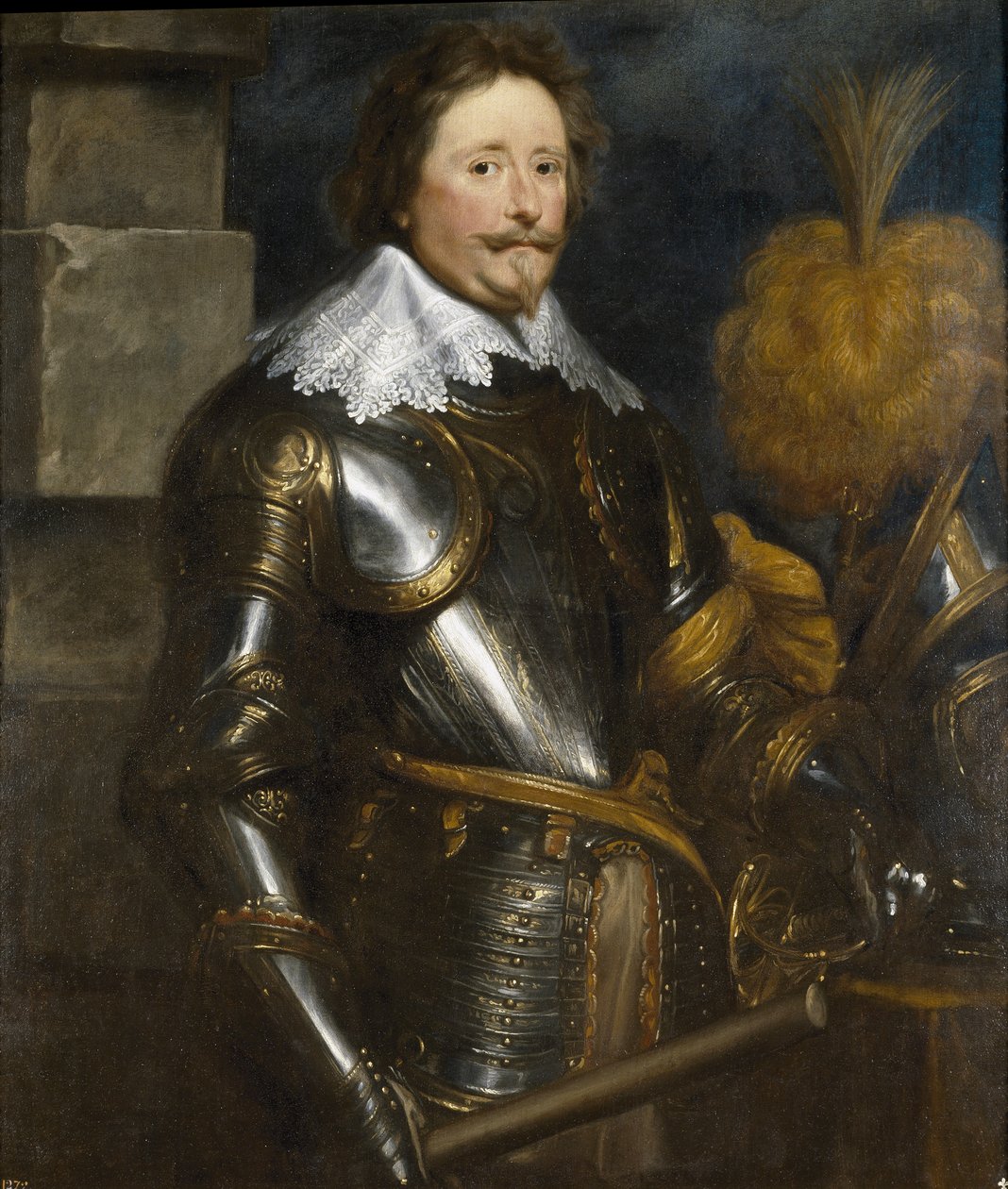 Portrét Fredericka Henryho, prince Oranžského 1584-1647 od Anthony van Dyck