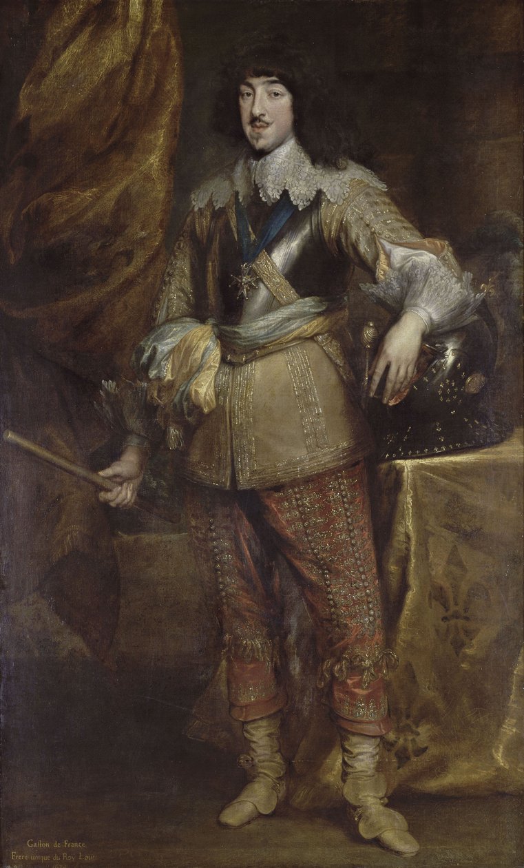 Portrét Gastona z Francie, vévody z Orleansu 1608-1660 od Anthony van Dyck
