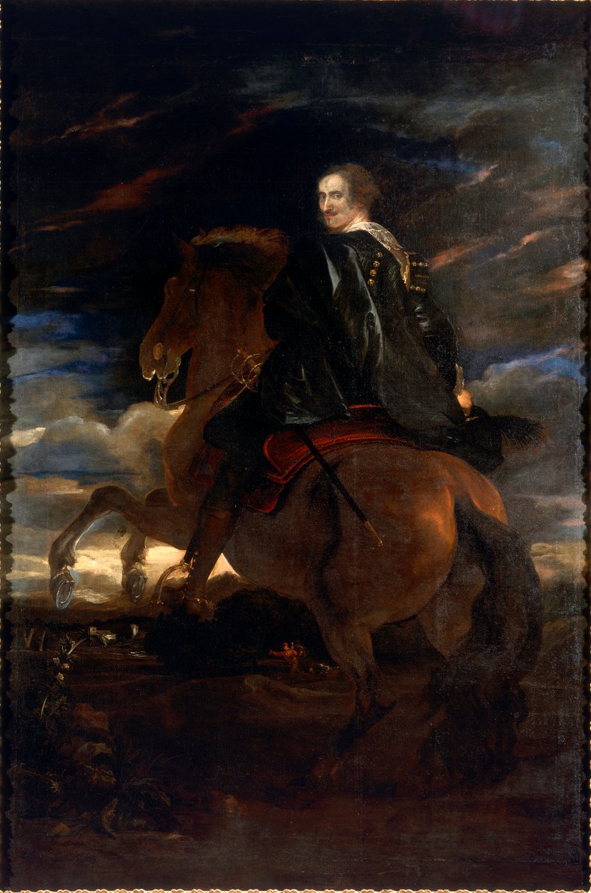 Portrét Giovanniho Paola Balbiho na koni Malba Antonie Van Dycka (1599-1641) 1627 ne. 266x198 cm Mamiano di Traversetolo, Nadace Magnani Rocca od Anthony van Dyck
