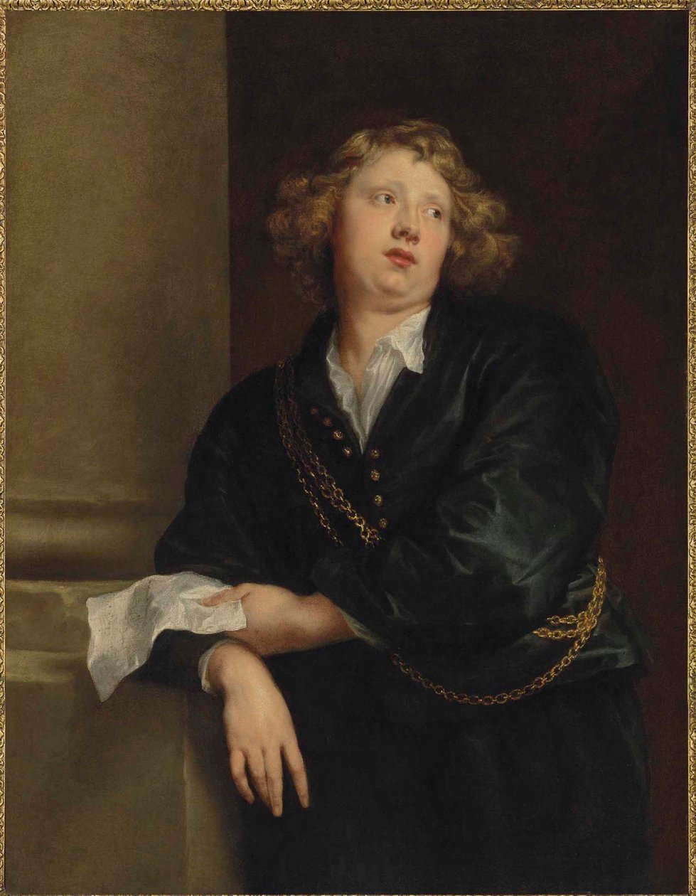 Portrét Henrica Libertiho (1600-1669), varhaníka antverpské katedrály od Anthony van Dyck