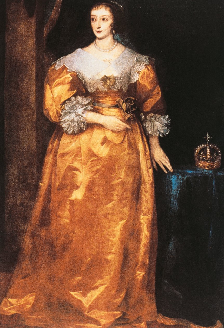Portrét Henrietty Marie z Francie (Paříž od Anthony van Dyck