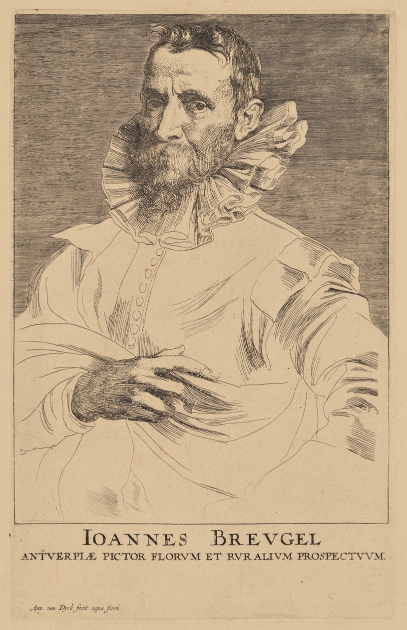 Portrét Jana Brueghela staršího od Anthony van Dyck