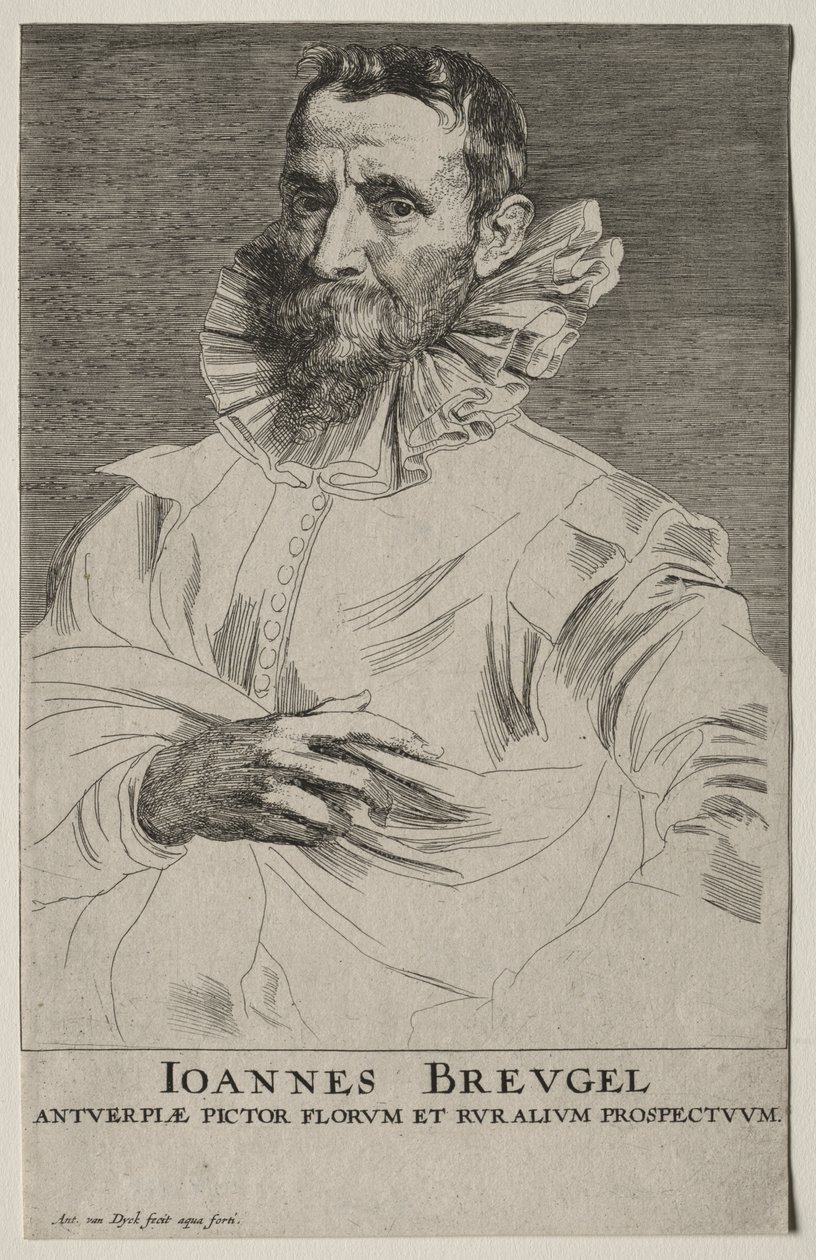 Portrét Jana Brueghela od Anthony van Dyck