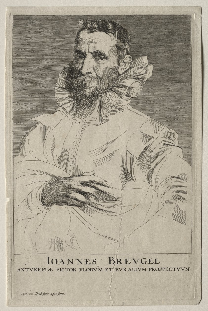 Portrét Jana Brueghela od Anthony van Dyck