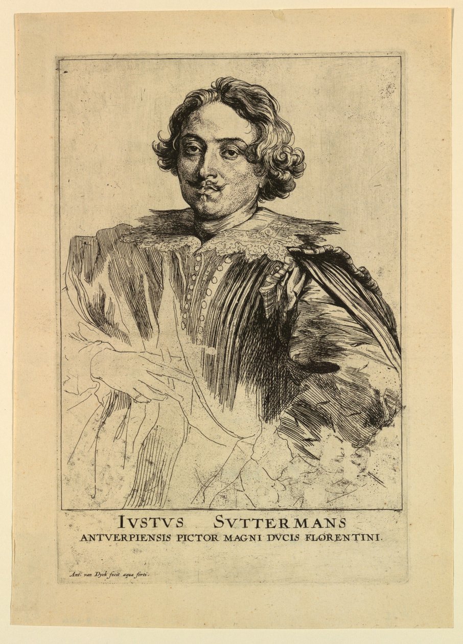 Portrét Justuse Sustermanse z Ikony knížat mužů od Anthony van Dyck