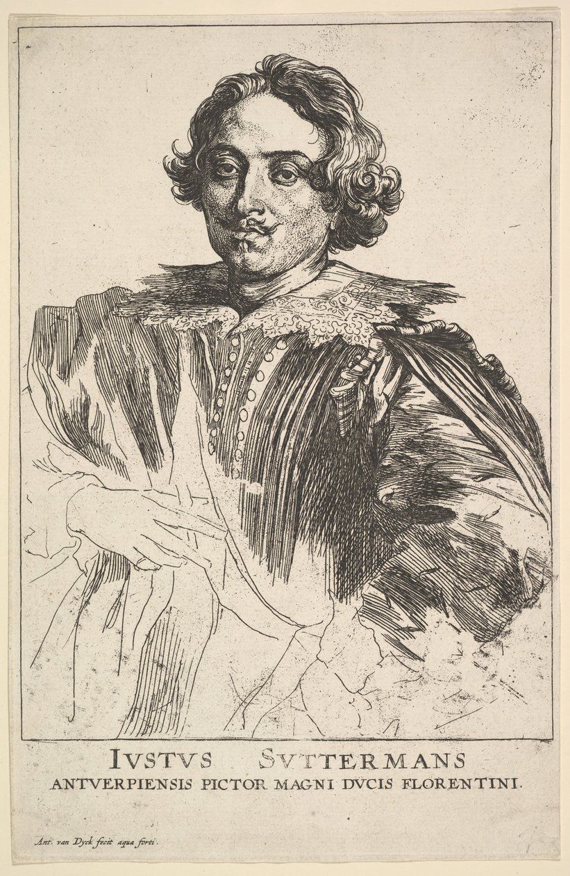 Portrét Justuse Suttermanse, 17. století. od Anthony van Dyck