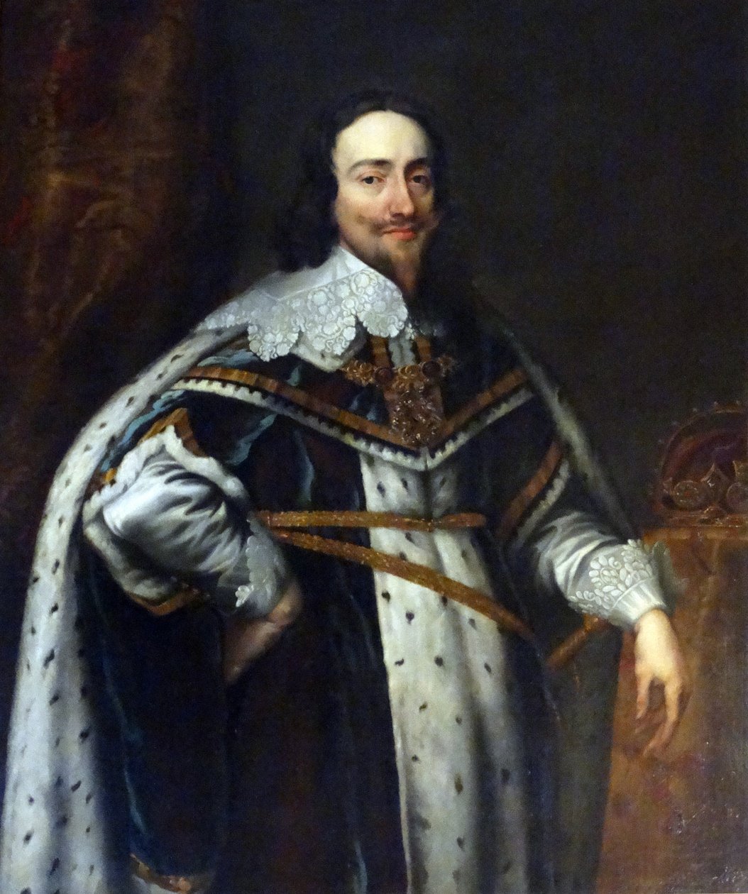Portrét anglického krále Karla I. (olej na plátně) od Anthony van Dyck