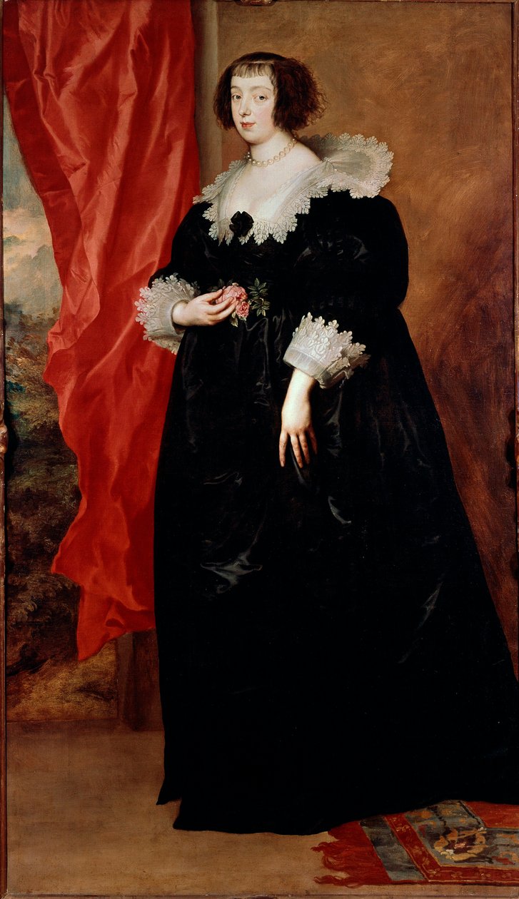 Portrét Margaret Lotrinské (1613-1662), vévodkyně z Orleans a Alencon Obraz Antoine (Antoon nebo Anton) Van Dyck (1599-1641) od Anthony van Dyck