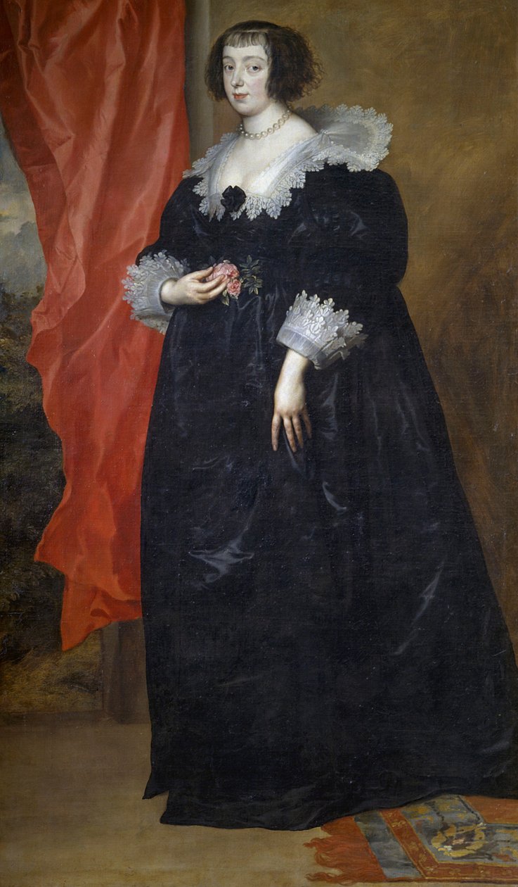 Portrét Margaret Lotrinské (1615-1672), Anthony van Dyck, olej na plátně, 204x117 cm od Anthony van Dyck