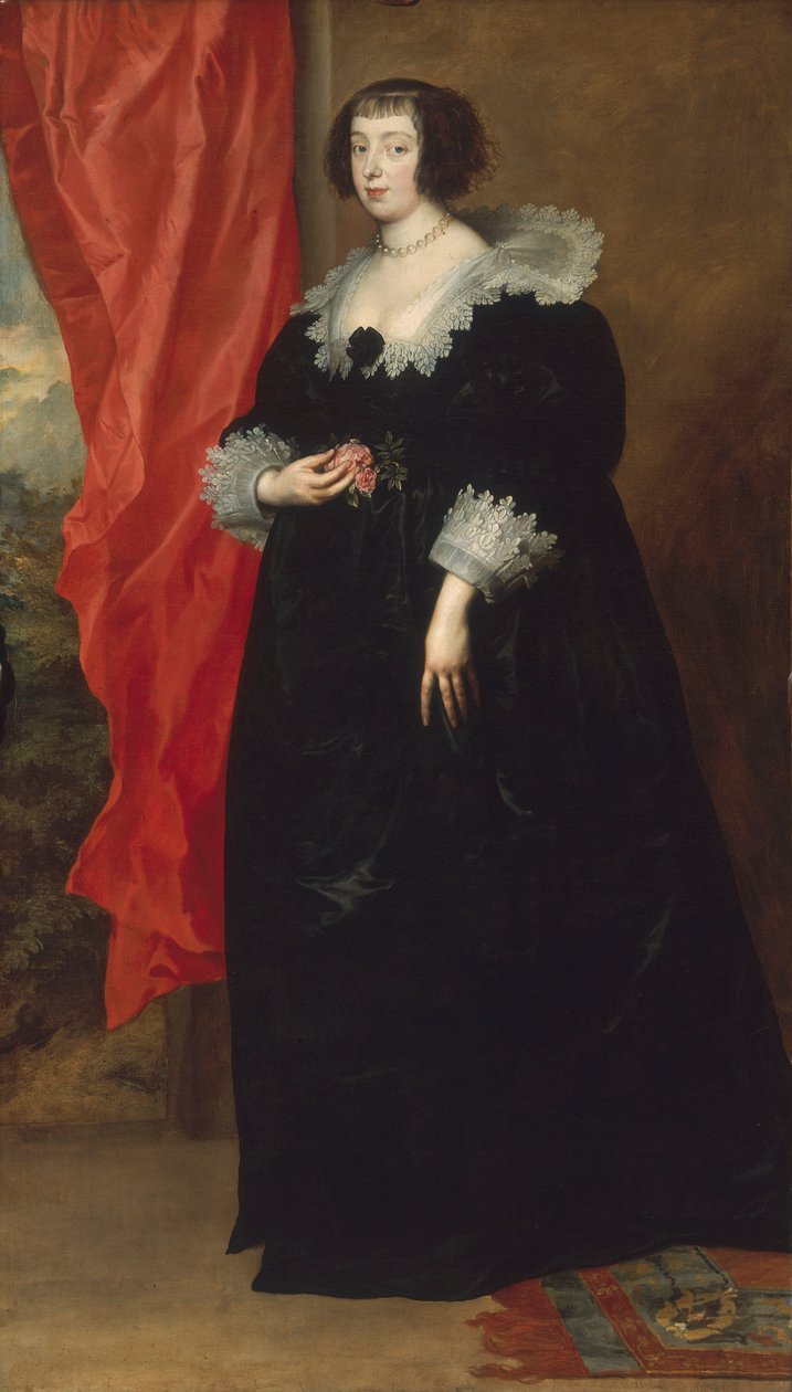 Portrét Marguerite de Lorraine (1615-72), vévodkyně z Orleans, 1634 od Anthony van Dyck