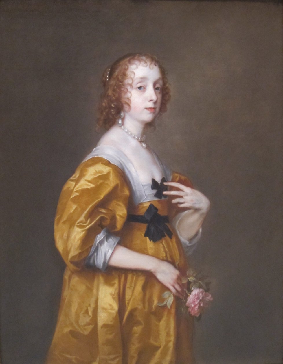 Portrét Mary Stewartové, vévodkyně z Richmondu a vévodkyně z Lennoxu (1622-1685), dříve lady Mary Villiersové od Anthony van Dyck