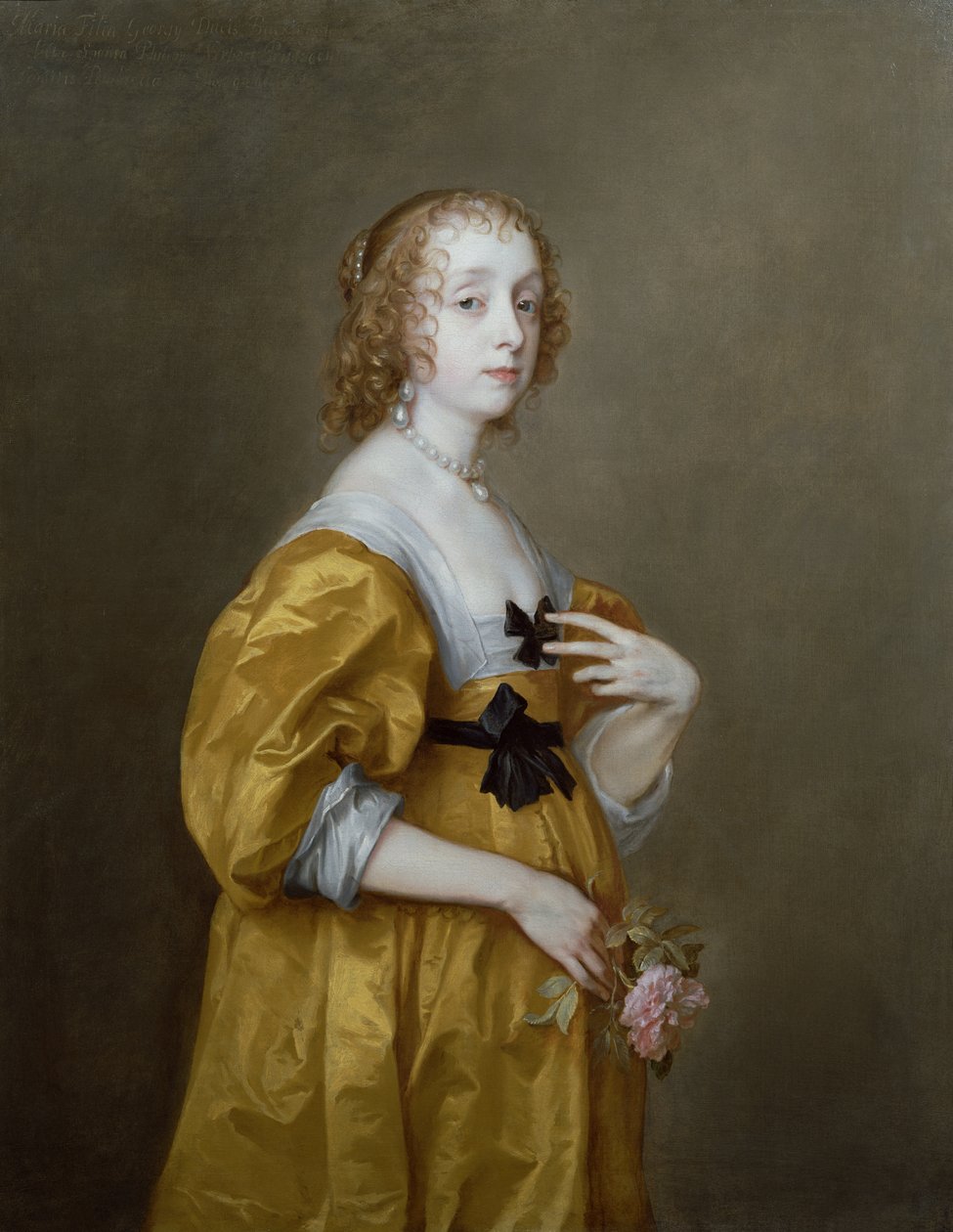 Portrét Mary Villiersové (1622-85) Lady Herbert ze Shurlandu od Anthony van Dyck