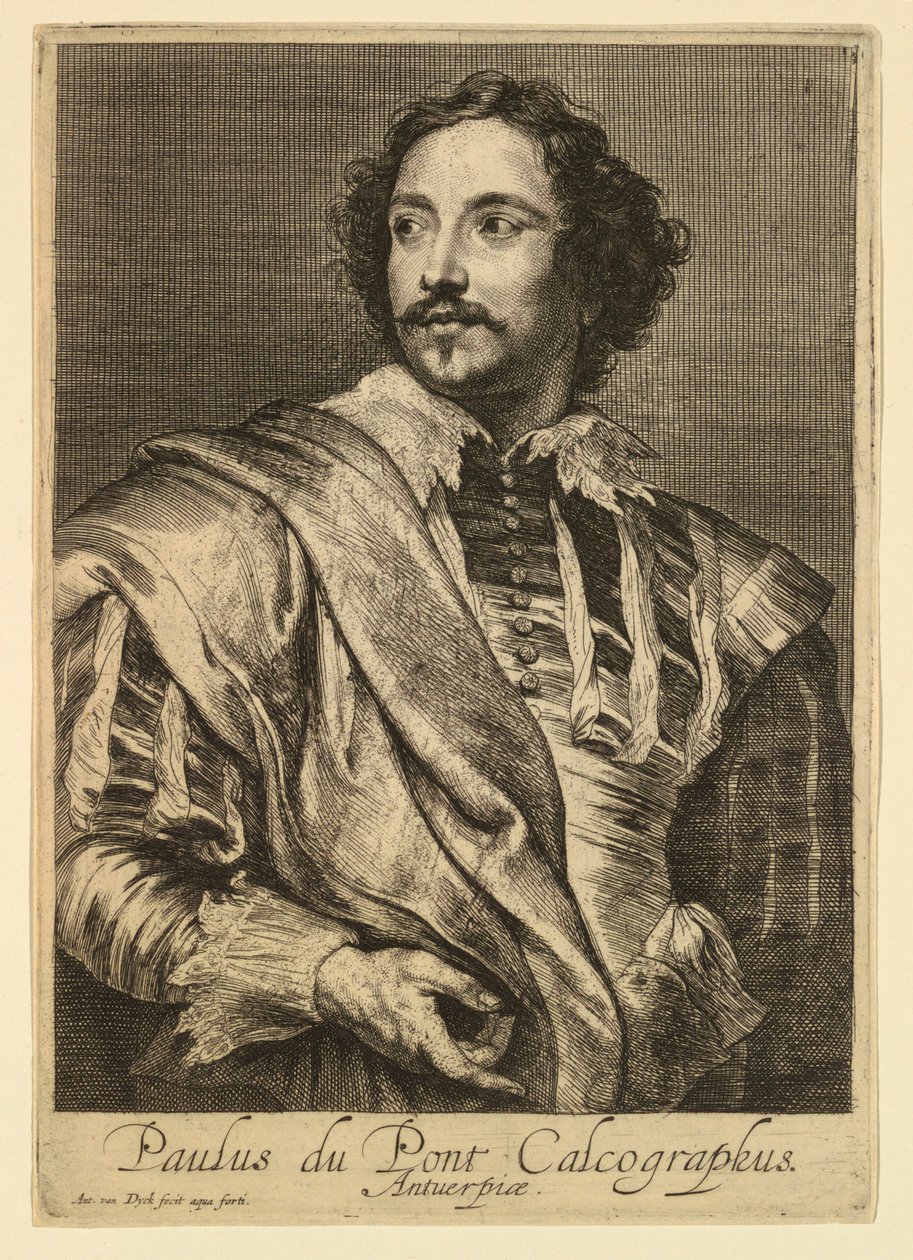 Portrét Paula Pontia z Ikony princů mužů od Anthony van Dyck