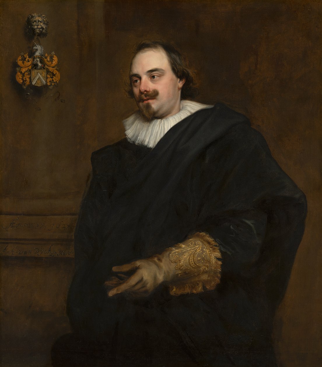 Portrét Peetera Stevense (asi 1590-1668), 1627 od Anthony van Dyck