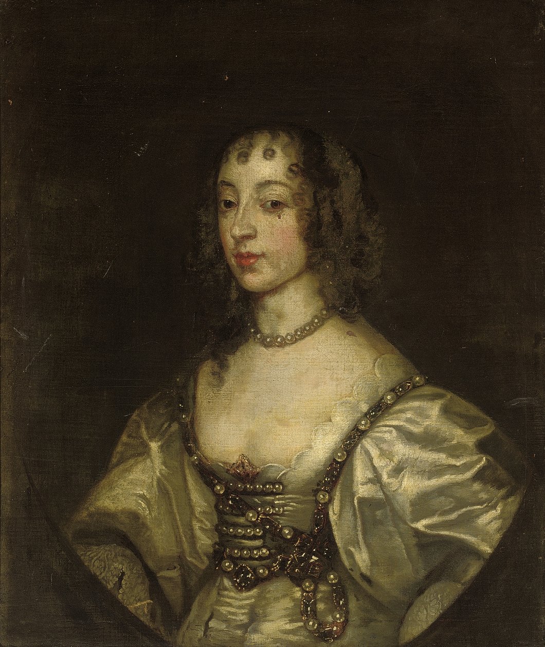 Portrét královny Henrietty Marie od Anthony van Dyck