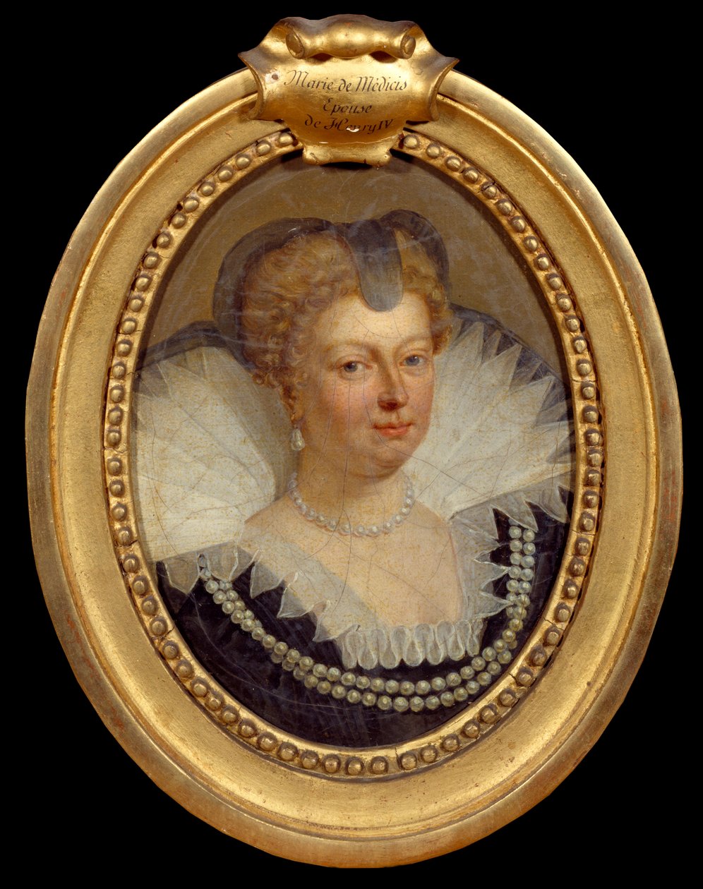 Portrét královny Marie Medicejské (Maria de Medici) (1573-1642) Obraz Antoona Van Dycka (1599-1641) Chantilly ze 17. století, Musee Conde od Anthony van Dyck
