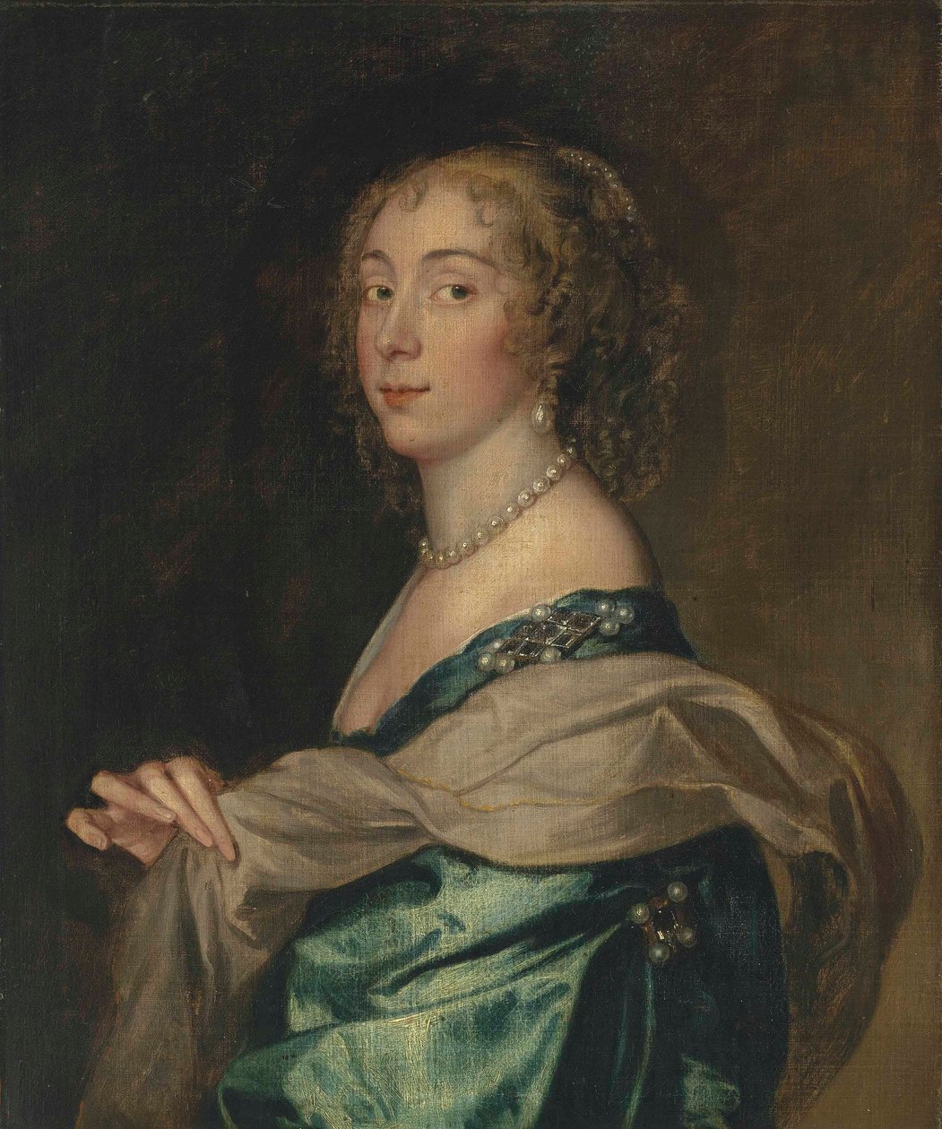 Portrét dámy, pravděpodobně Penelopy, lady Bayningové (1620-1647), později lady Herbertové. od Anthony van Dyck