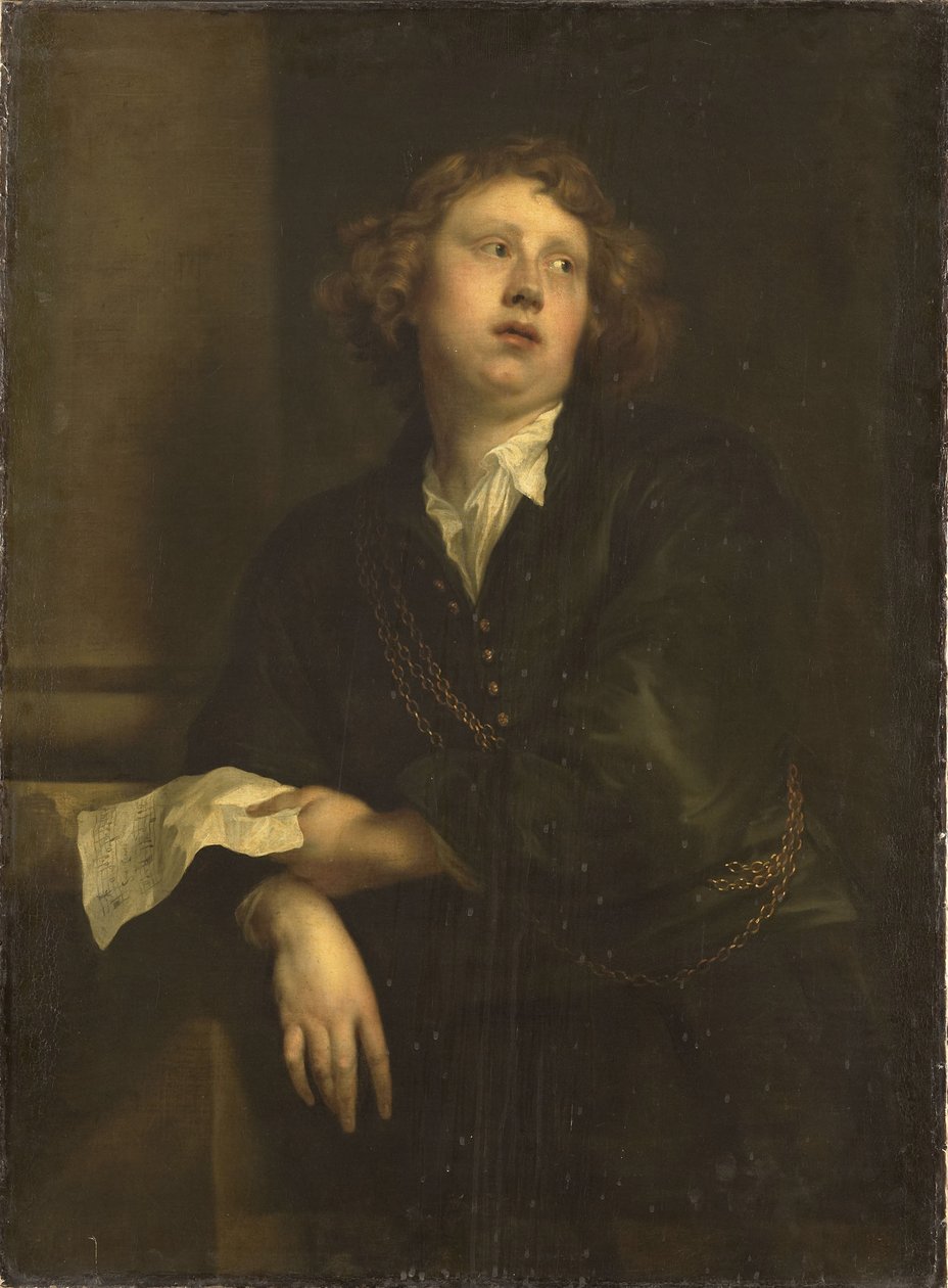 Portrét skladatele Henricus Liberti 1628-1661, c.1630 od Anthony van, Dyck