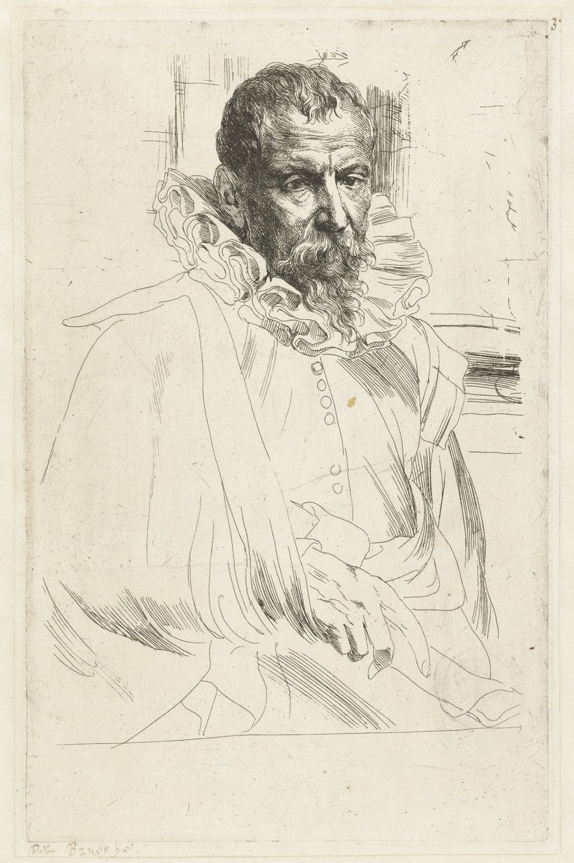 Portrét Pietera Brueghela mladšího od Anthony van Dyck