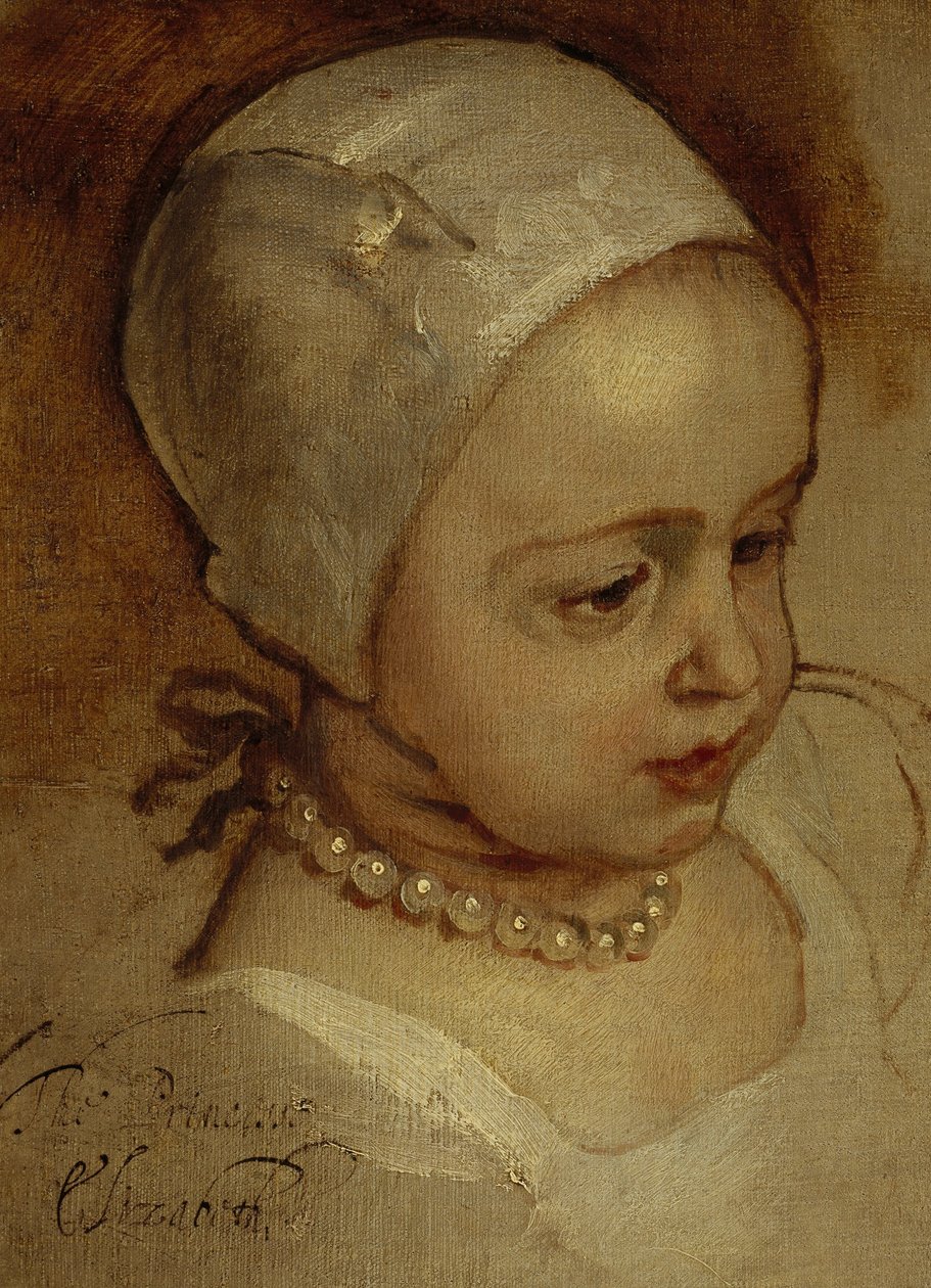 Princezna Alžběta, 1635 - 1650, a princezna Anna, 1637 - 1640. Dcery Karla I. od Anthony van Dyck